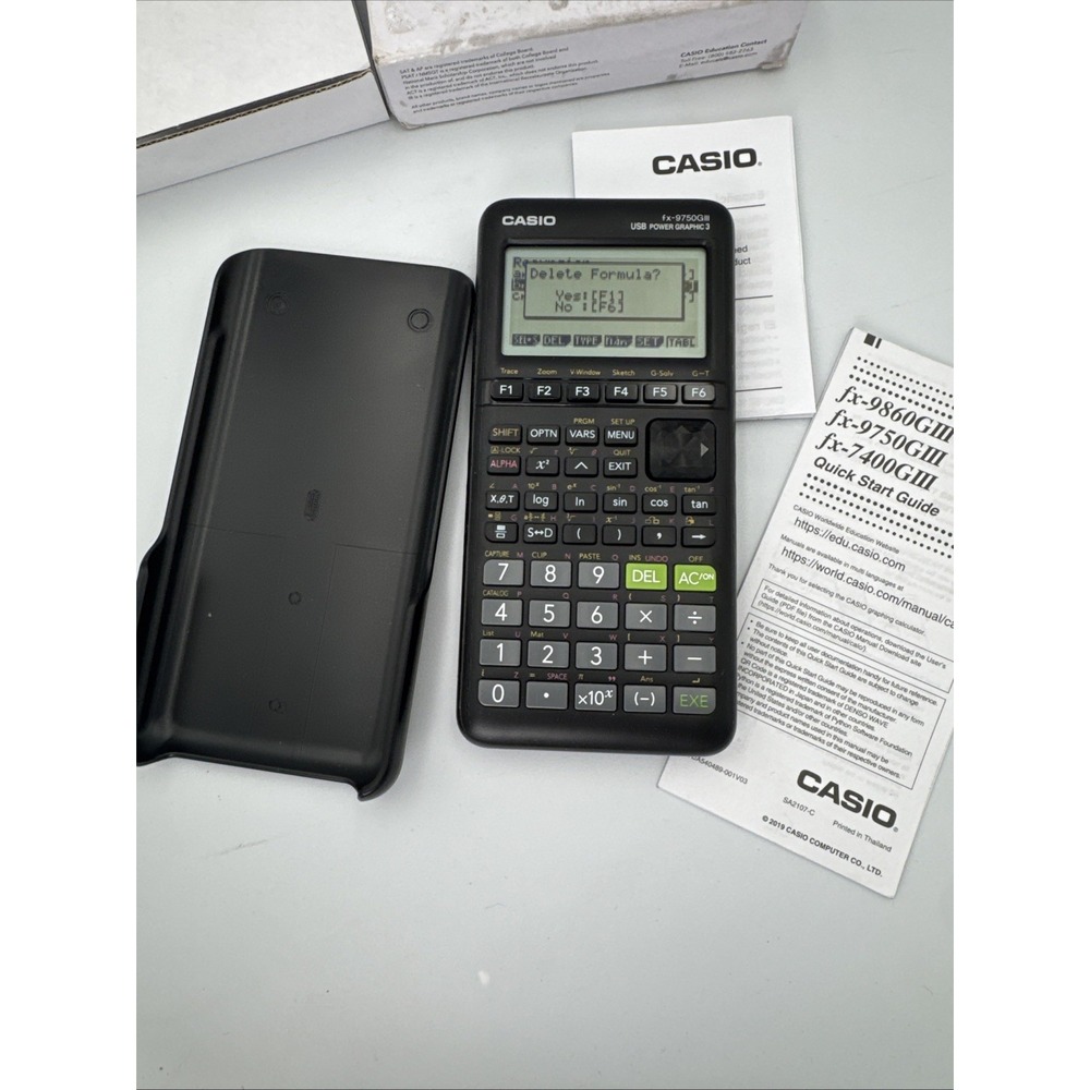 Casio fx-9750GIII Graphing Calculator Python Black Testing/Working-New/Open Box - Picture 3 of 11